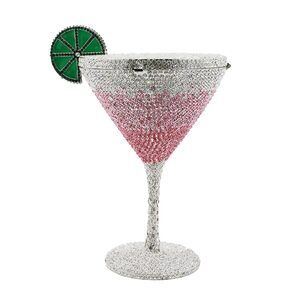 6750 Cocktail Goblet Rhinestone Clutch Unique Crystal Evening Bag Diamond
